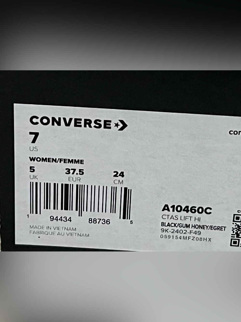 Converse Women's Chuck Taylor All Star Lift Platform Gum Sole Shoes-Size 7 - Picture 11 of 11